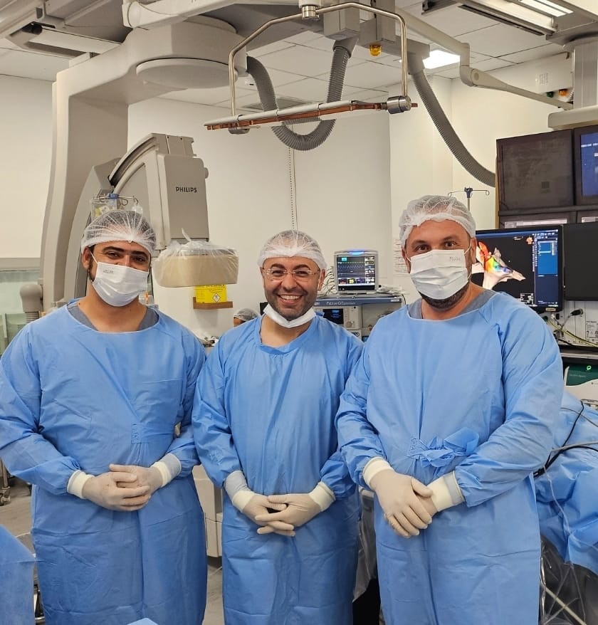 equipe de eletrofisiologia invasiva