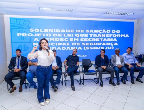 Prefeita Emília Corrêa sanciona Lei que moderniza a política de segurança em Aracaju